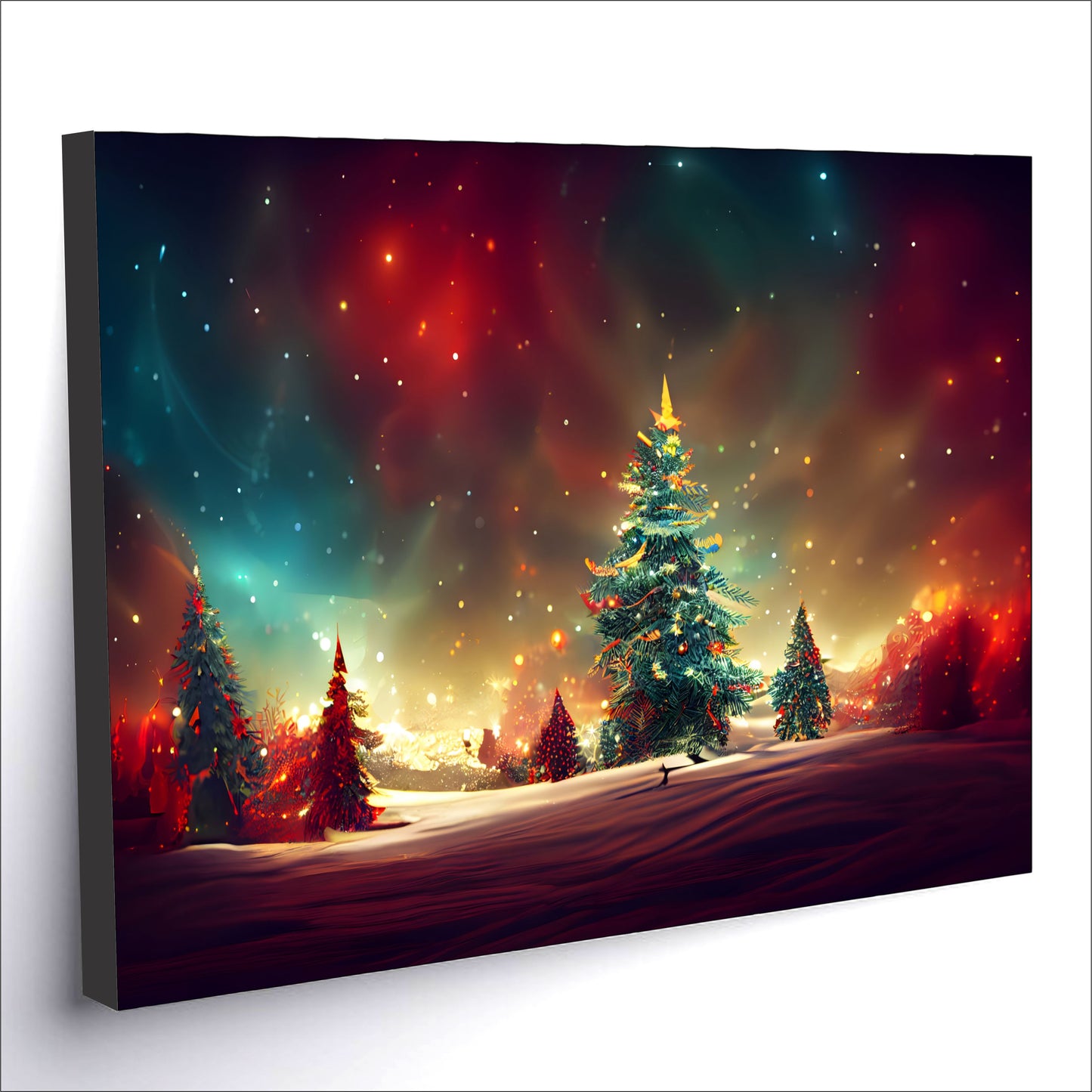 Christmas Winter Forest Neural Art