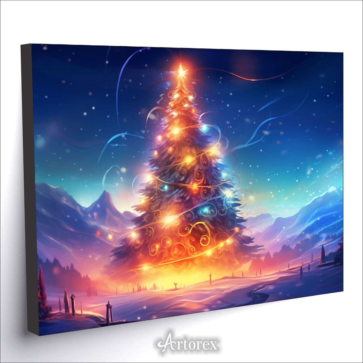 Winter Enchantment Christmas Magic Tree Art