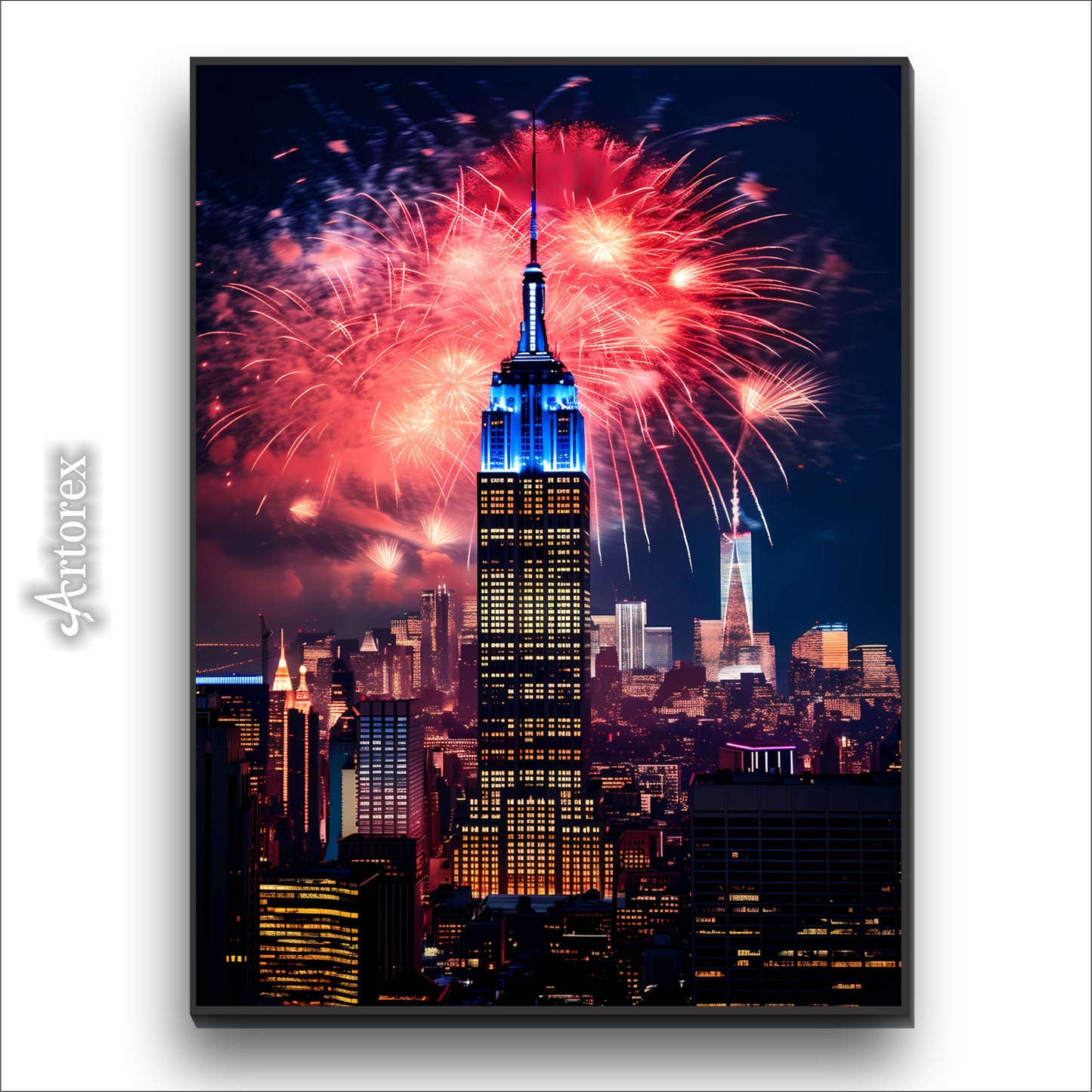 New Year Empire State Illumination Art