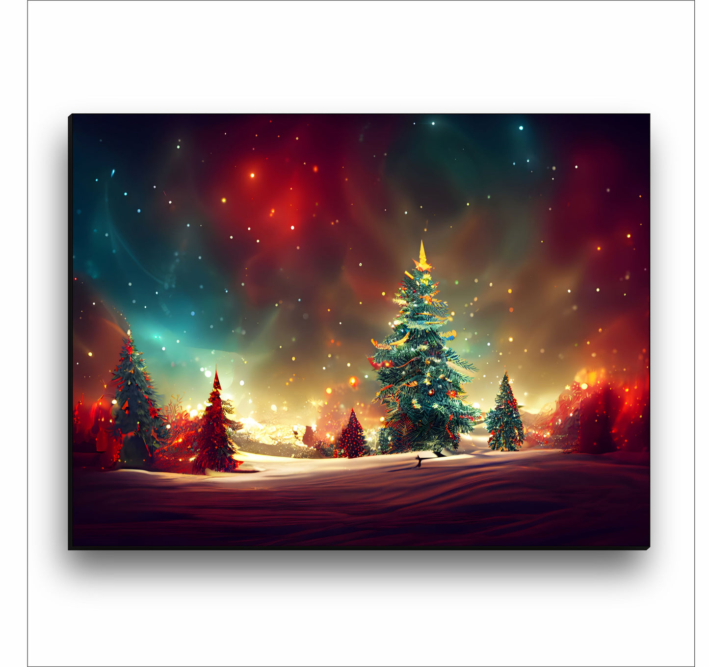 Christmas Winter Forest Neural Art