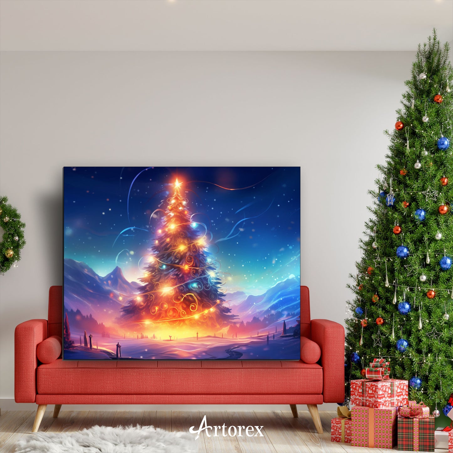 Winter Enchantment Christmas Magic Tree Art