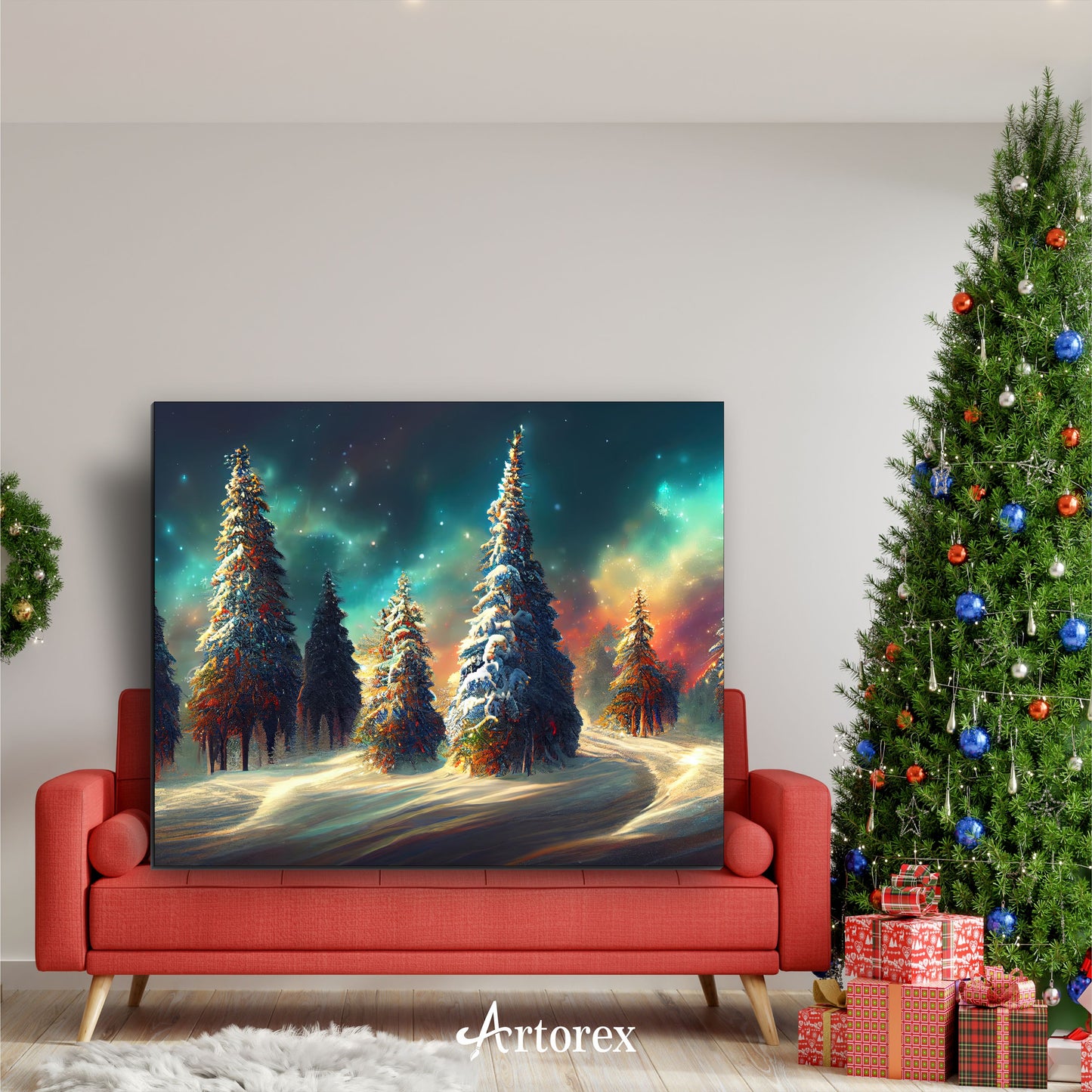 Winter Enchantment 3D Magical Trees Art