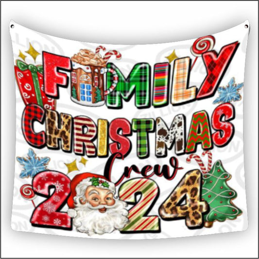 Christmas Family Crew Tapestry Art