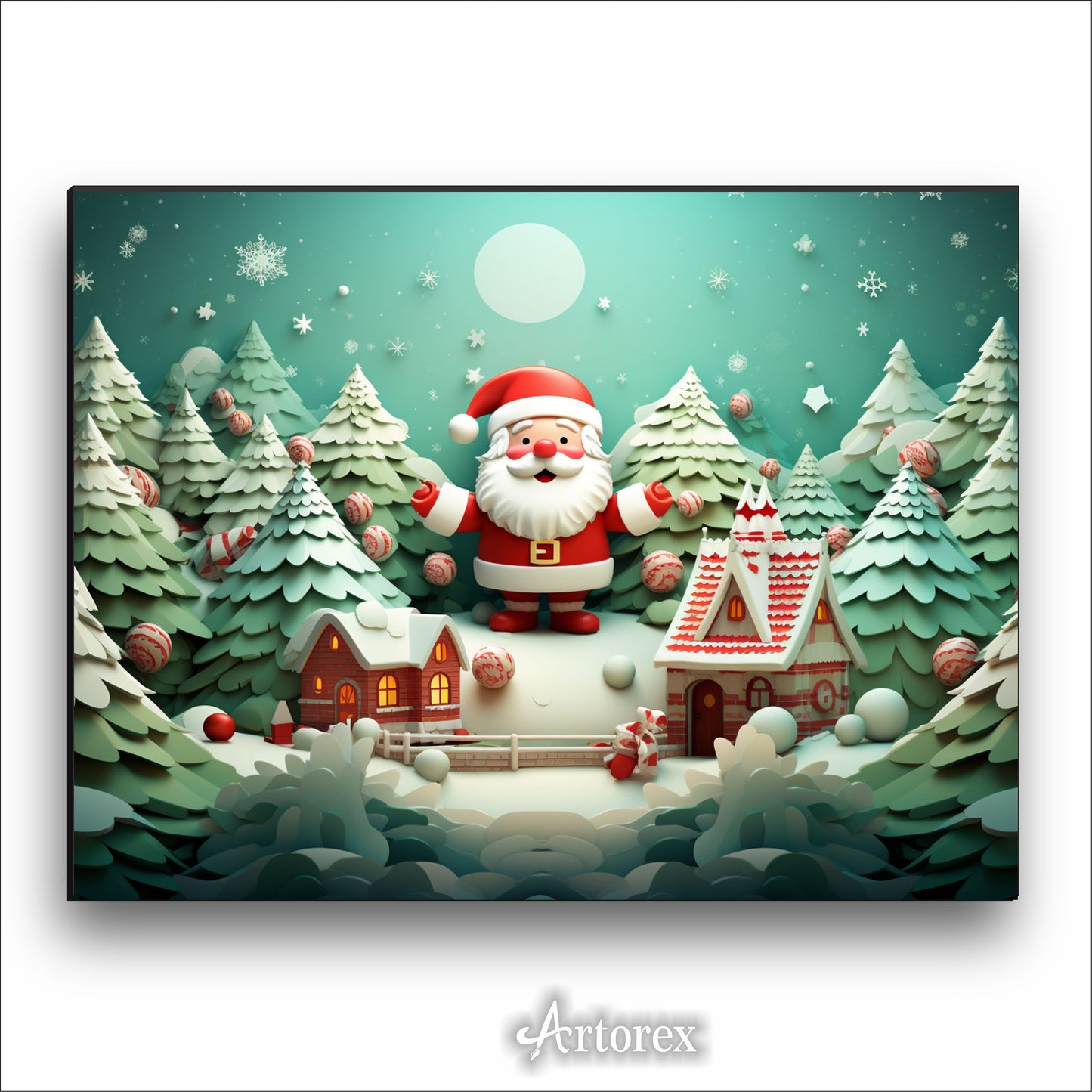 Christmas Ai Santa's Magic Home Art