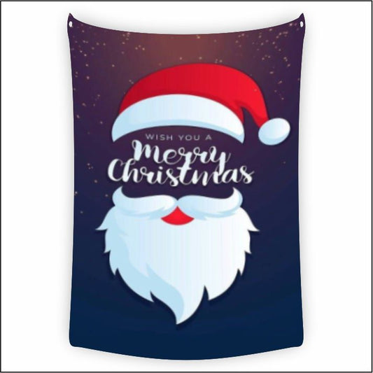 Christmas Digital Santa Wishing Tapestry Art