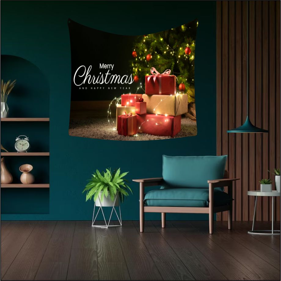 Christmas Greetings Gifts Tapestry Art