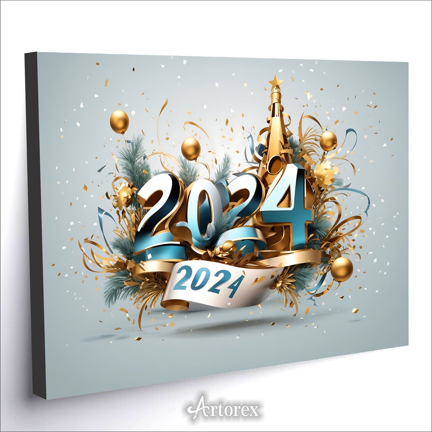 New Year Designing 2024 Art